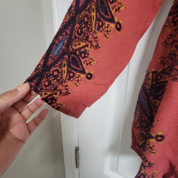 Bohemian Patterned Dress in Pink and Purple - Picture 5 of 10